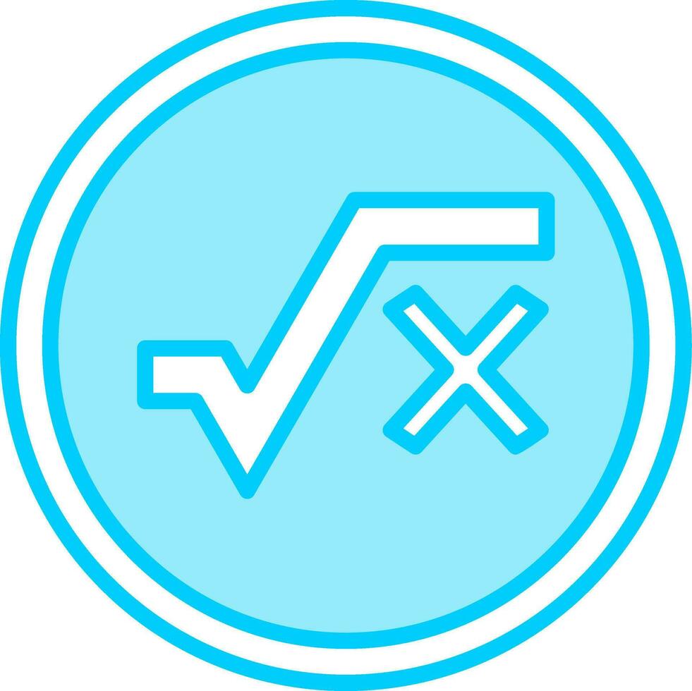 Square Root Vector Icon