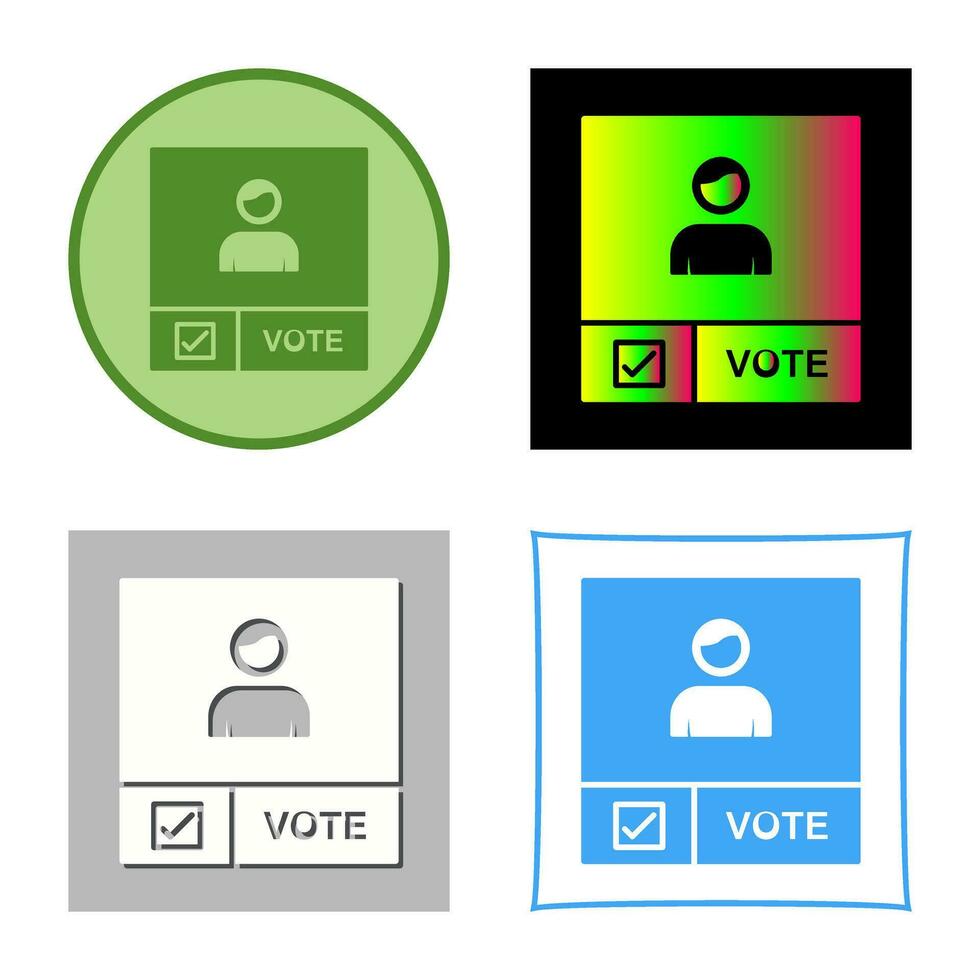 Candidate Banner Vector Icon