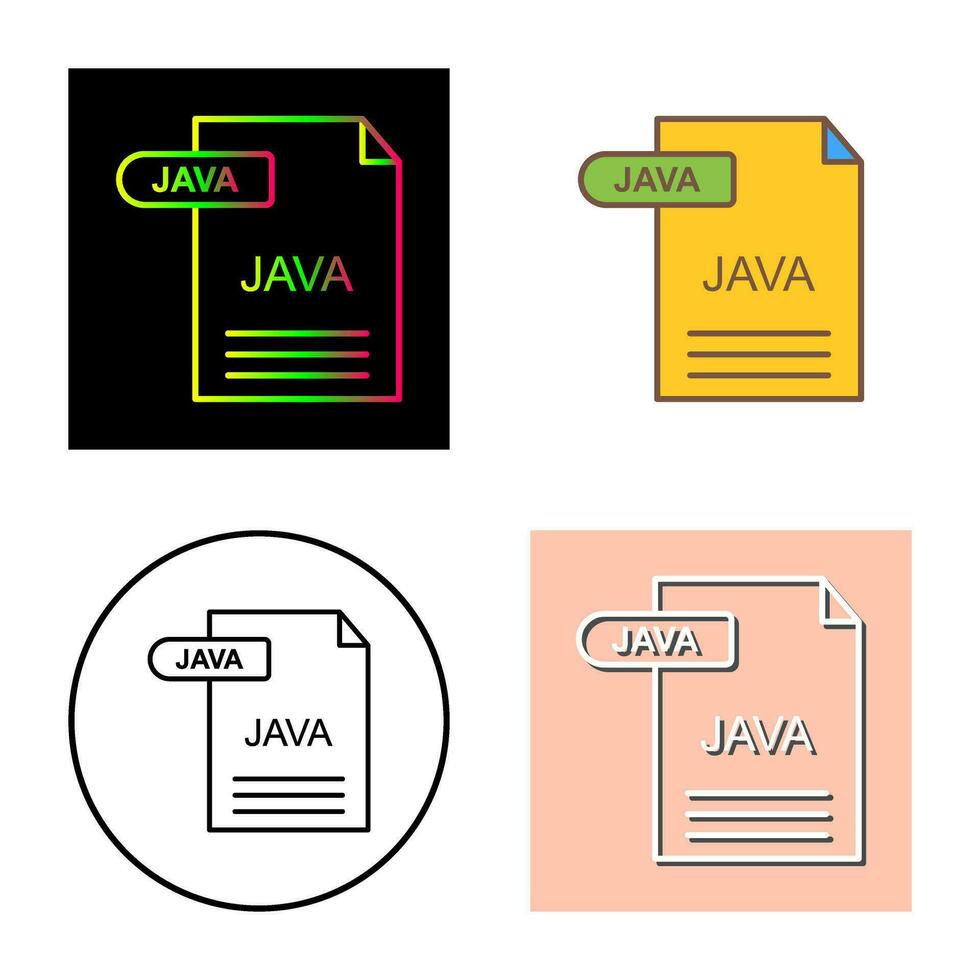 icono de vector de java