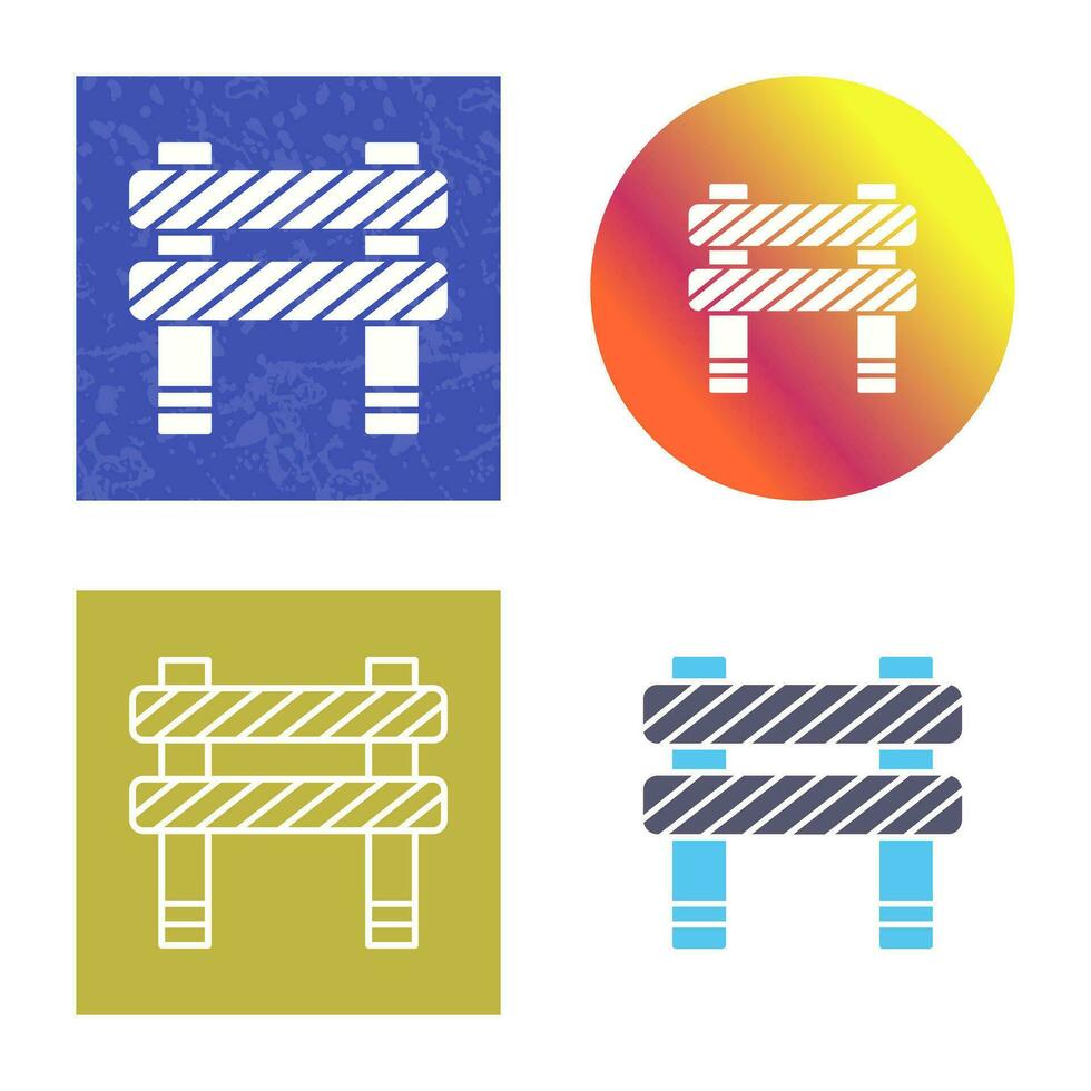 Unique Barrier Vector Icon