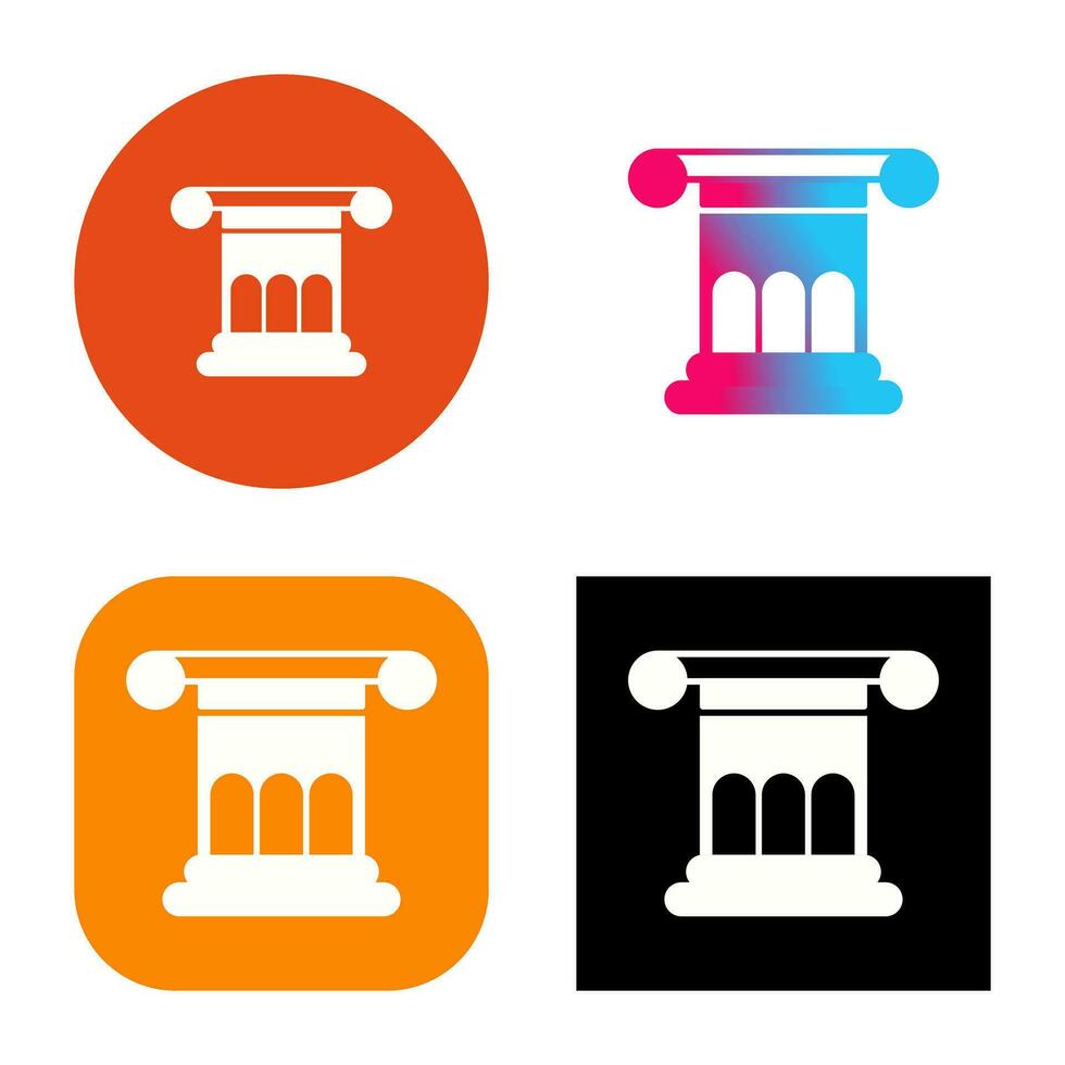 Roman Law Vector Icon