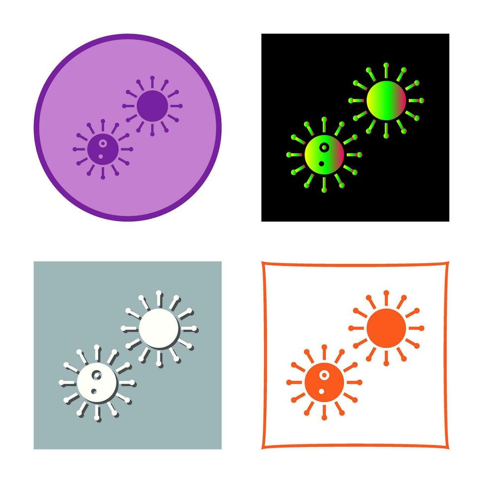 único virus vector icono