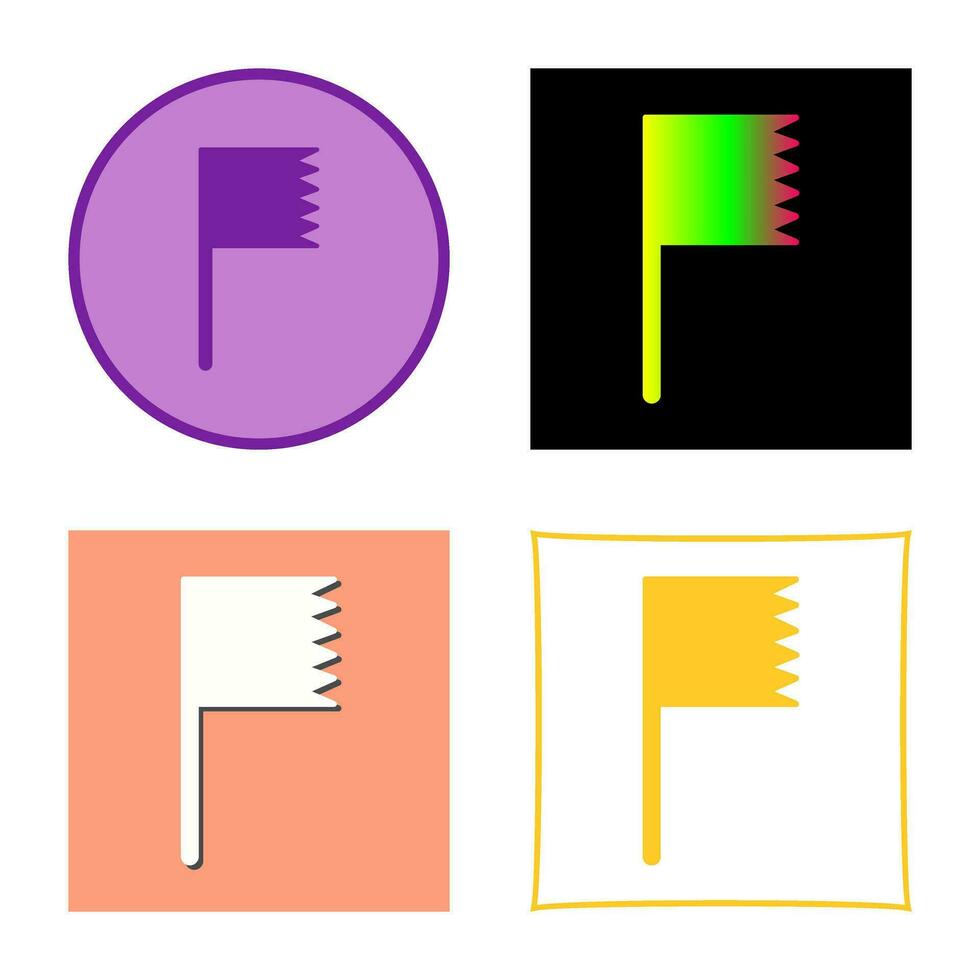 Unique Flag Vector Icon