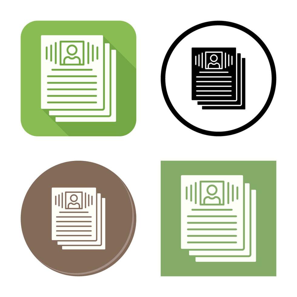 Resume Vector Icon