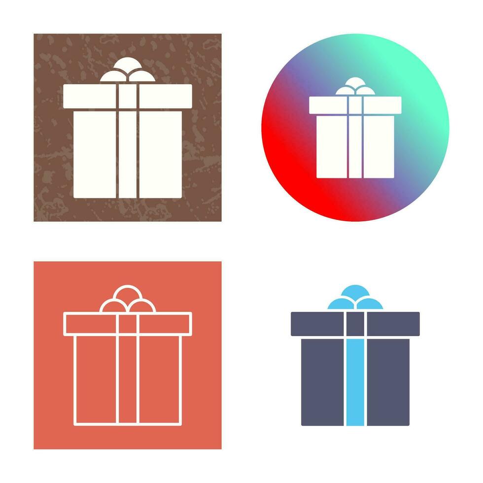 icono de vector de caja de regalo