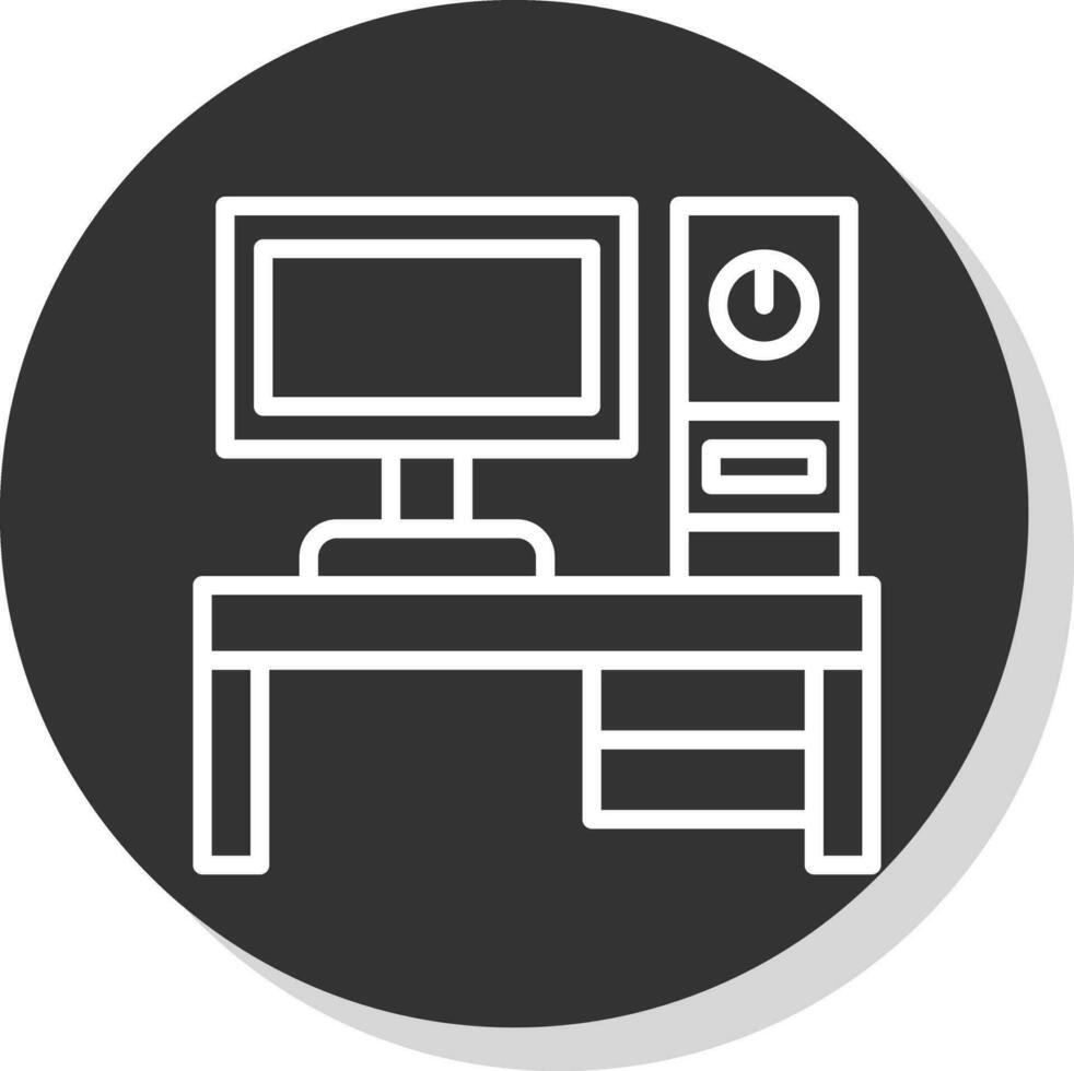 Desktop pc Vector Icon Design