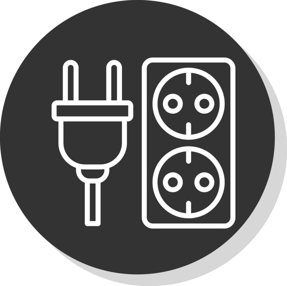 Electric socket Vector Icon Design