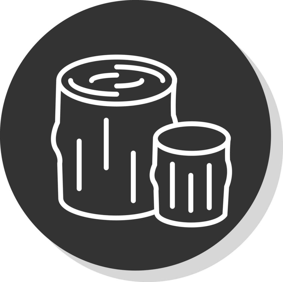 Log Vector Icon Design