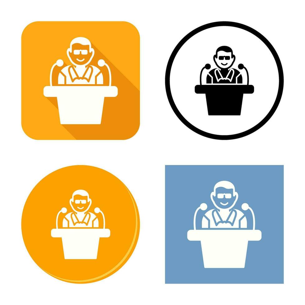 Unique Lecture Vector Icon