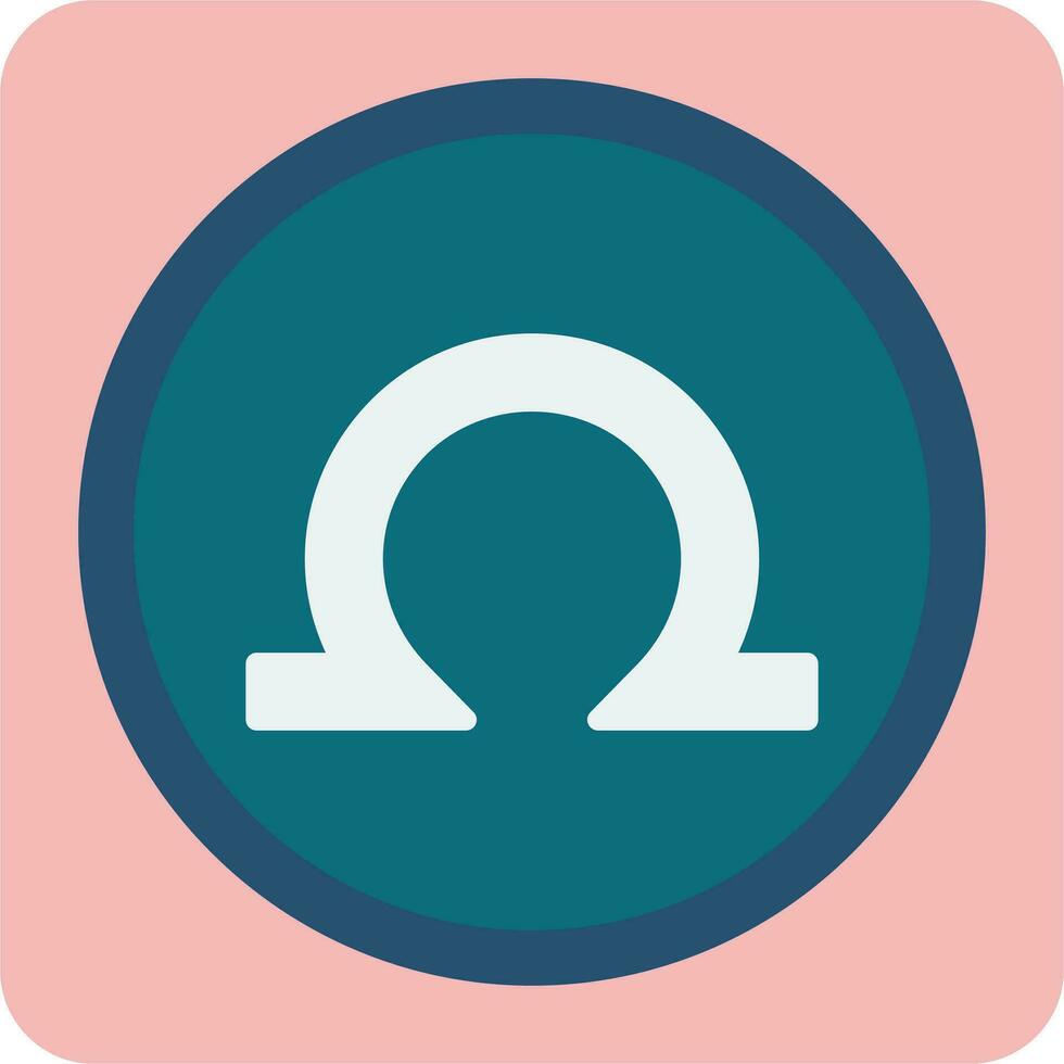 Omega Vector Icon