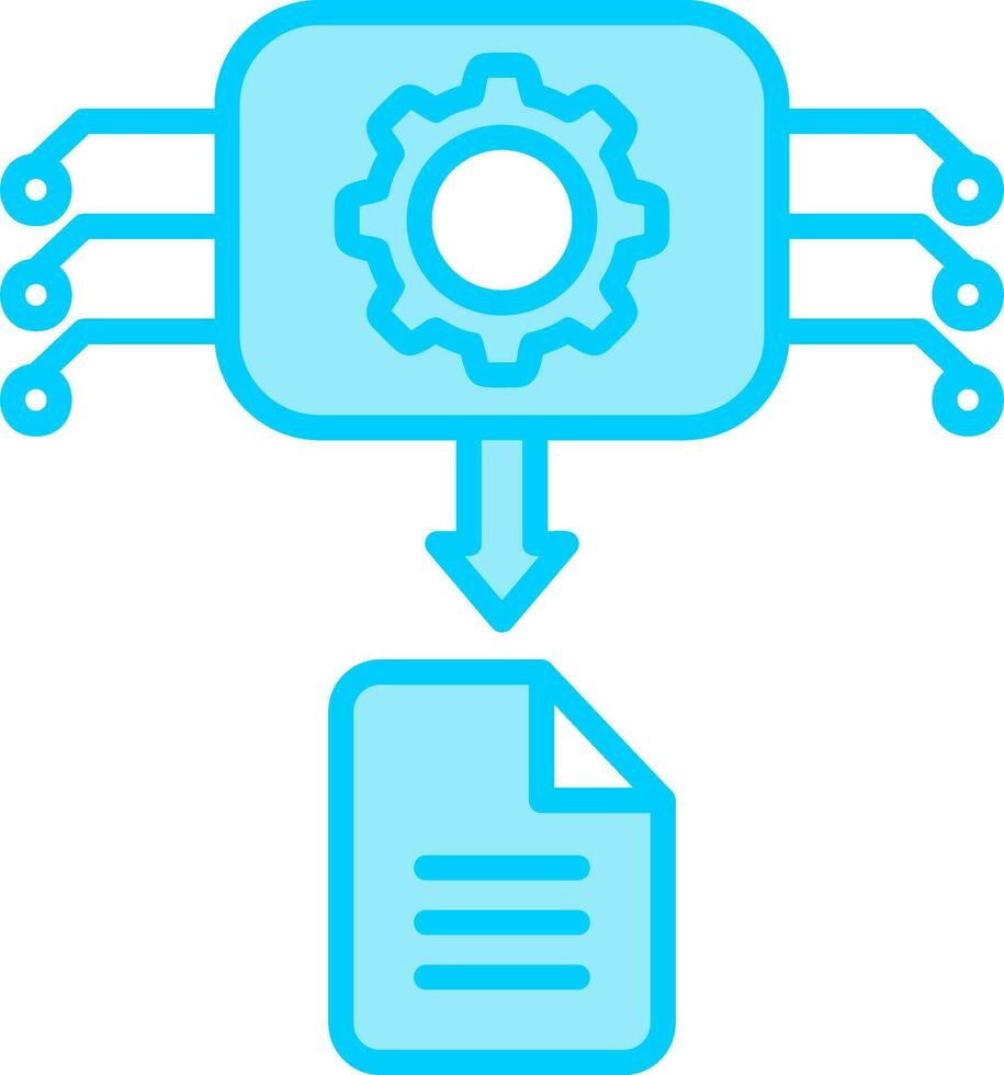 Machine Generated Data Vector Icon