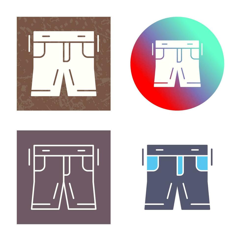 icono de vector de pantalones cortos