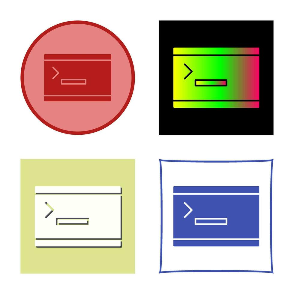 Unique Console Vector Icon