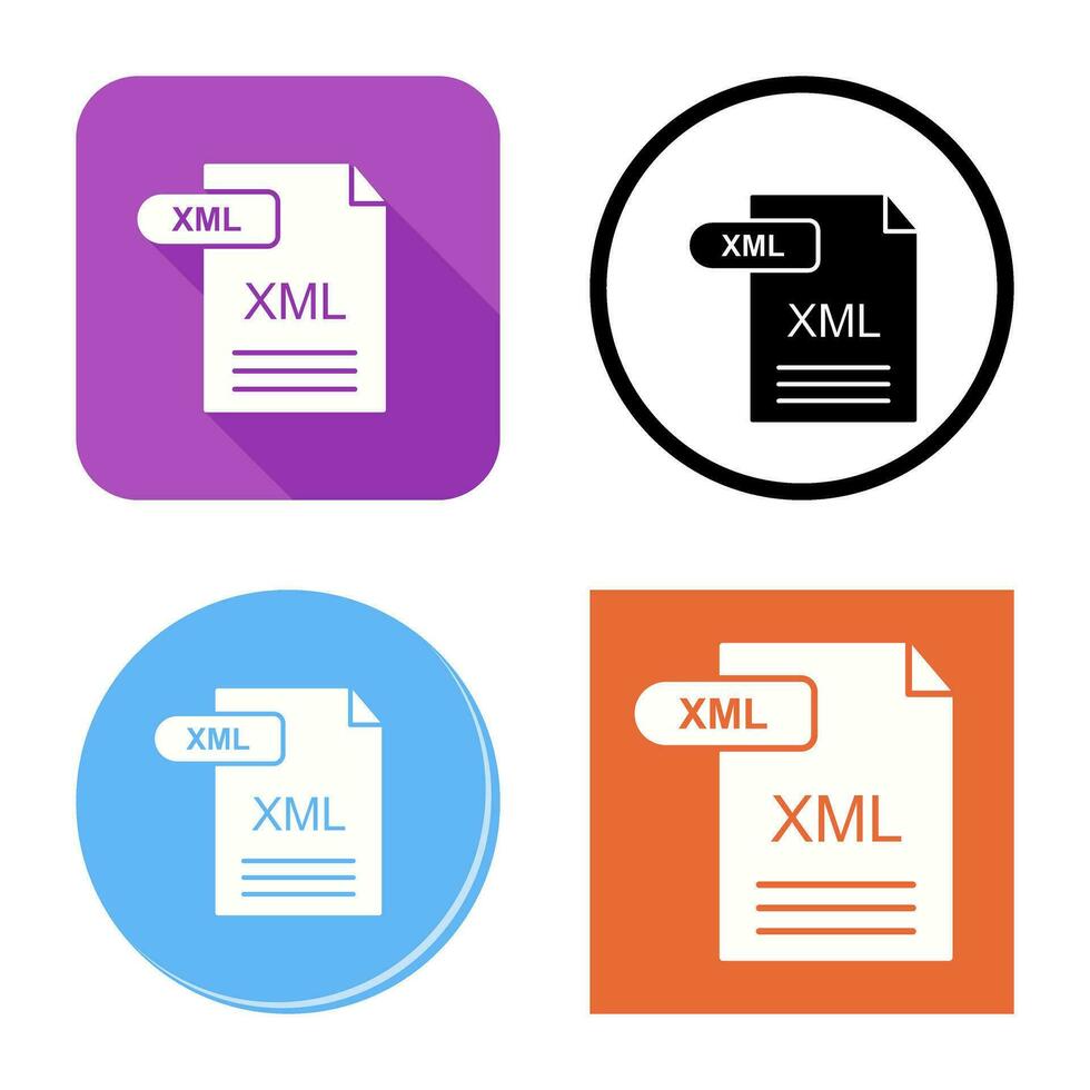 XML Vector Icon