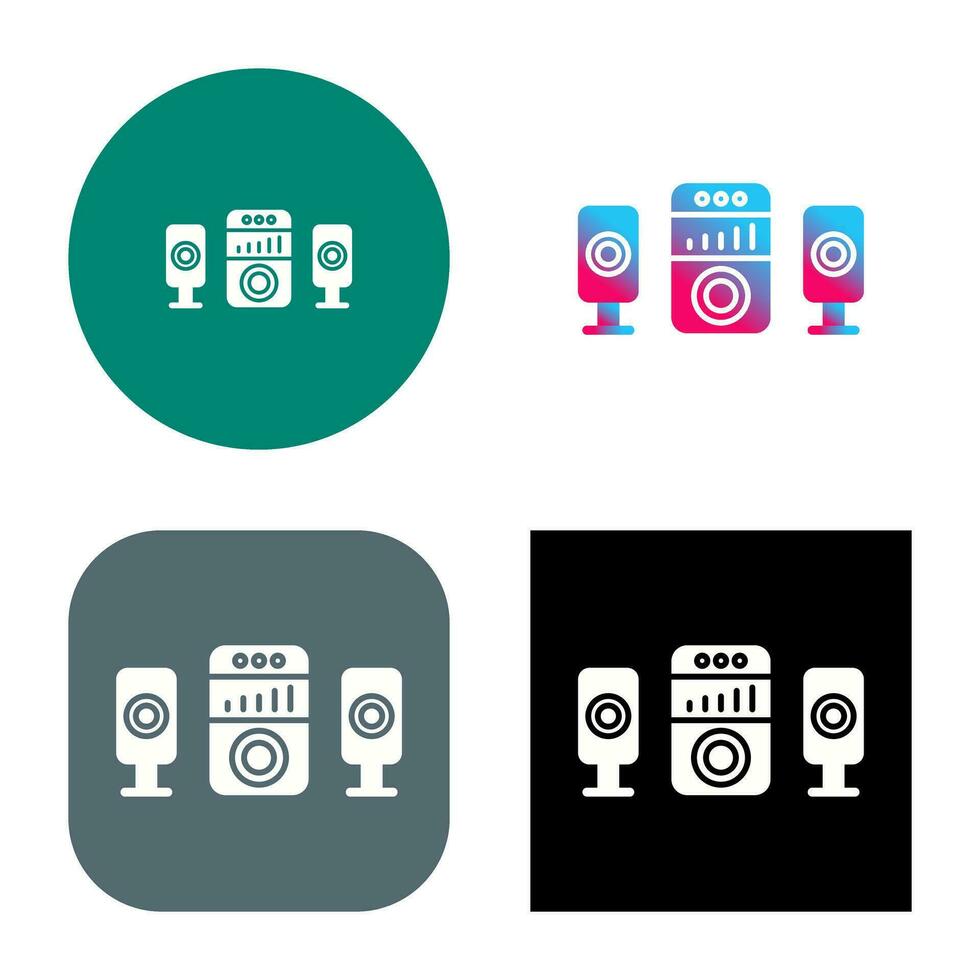 Sound System Vector Icon