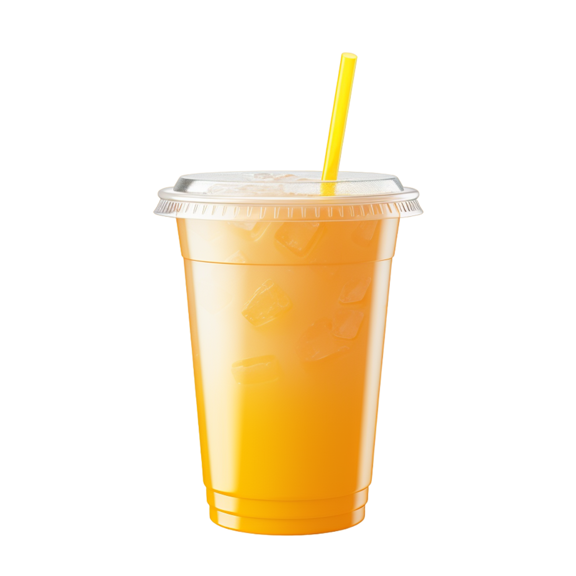 Plastic cup with juice ai generative 30947850 PNG