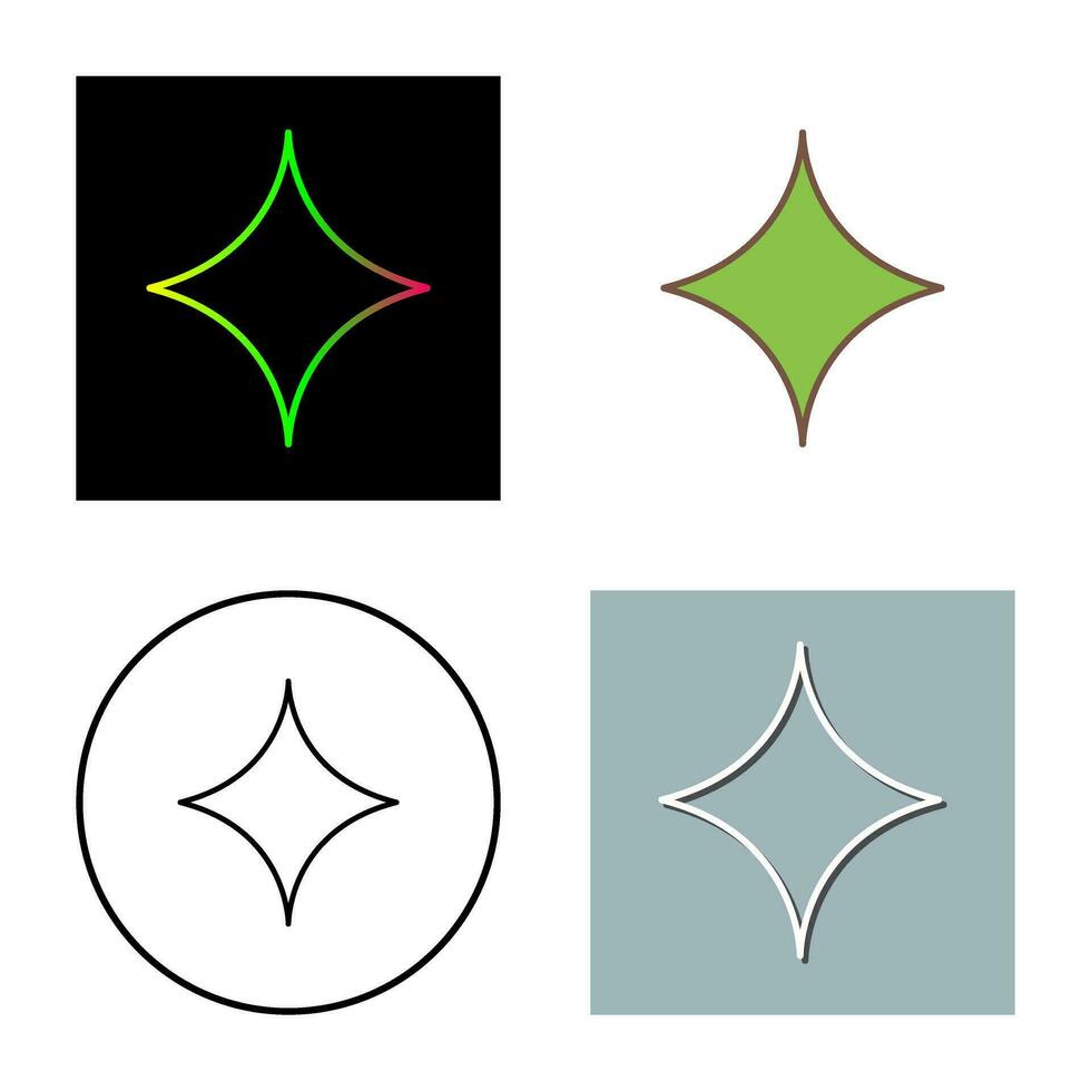 Unique Diamond Vector Icon