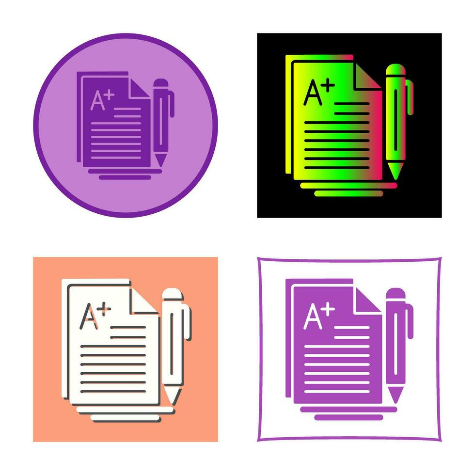 A Grade Vector Icon