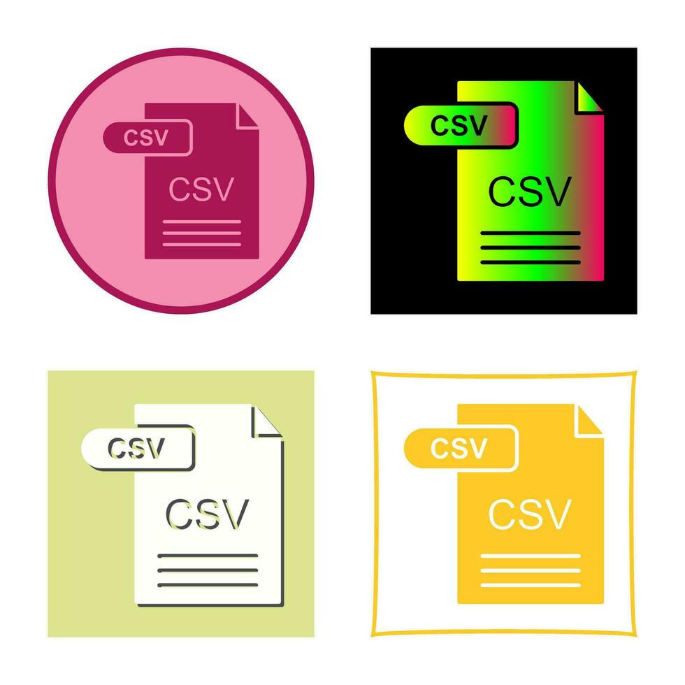CSV Vector Icon
