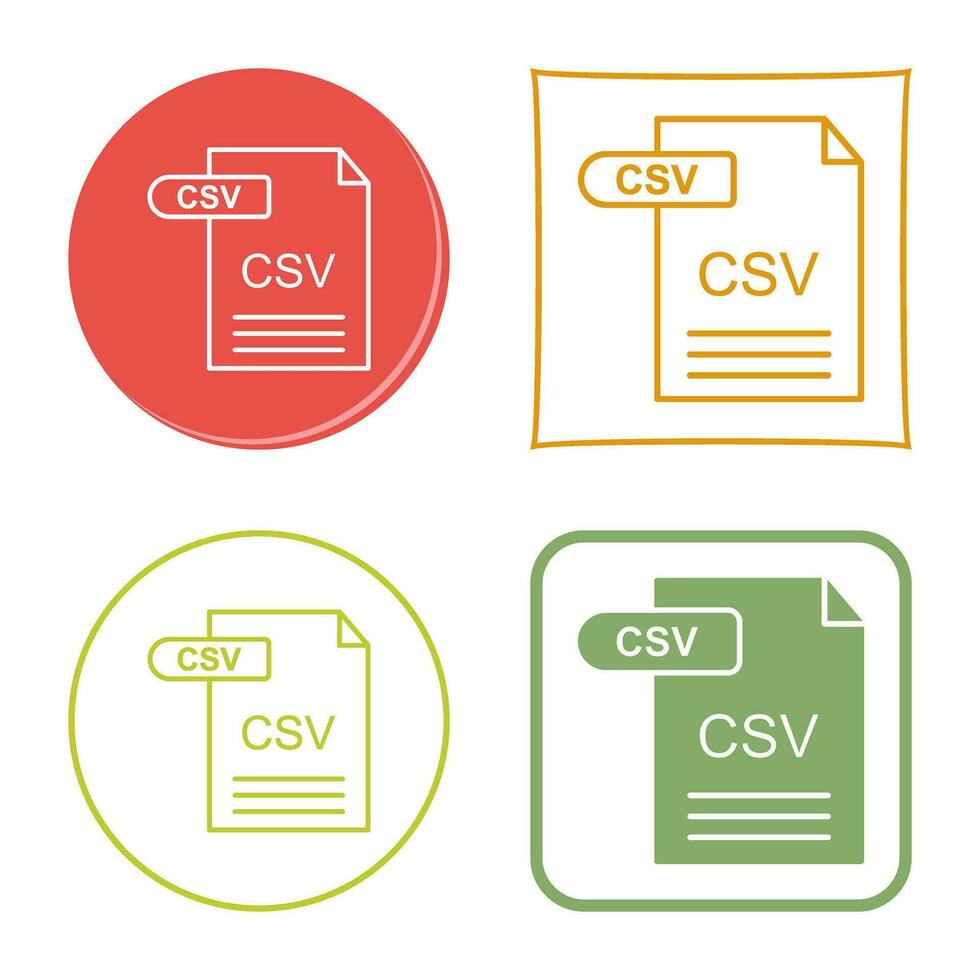 CSV Vector Icon