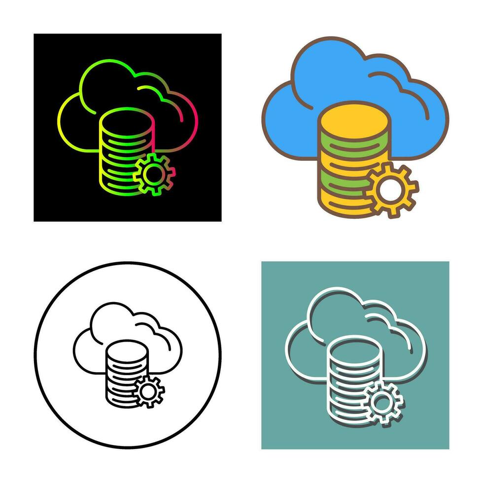 Cloud Data Vector Icon