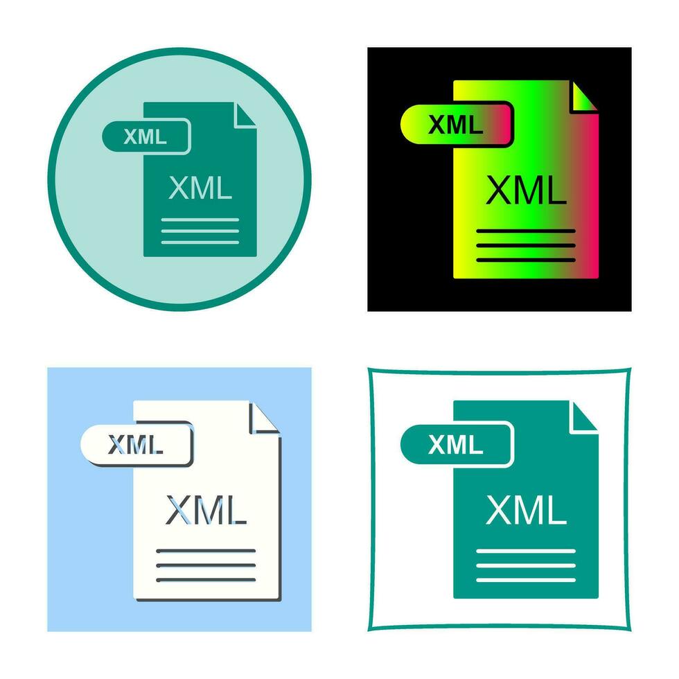 XML Vector Icon
