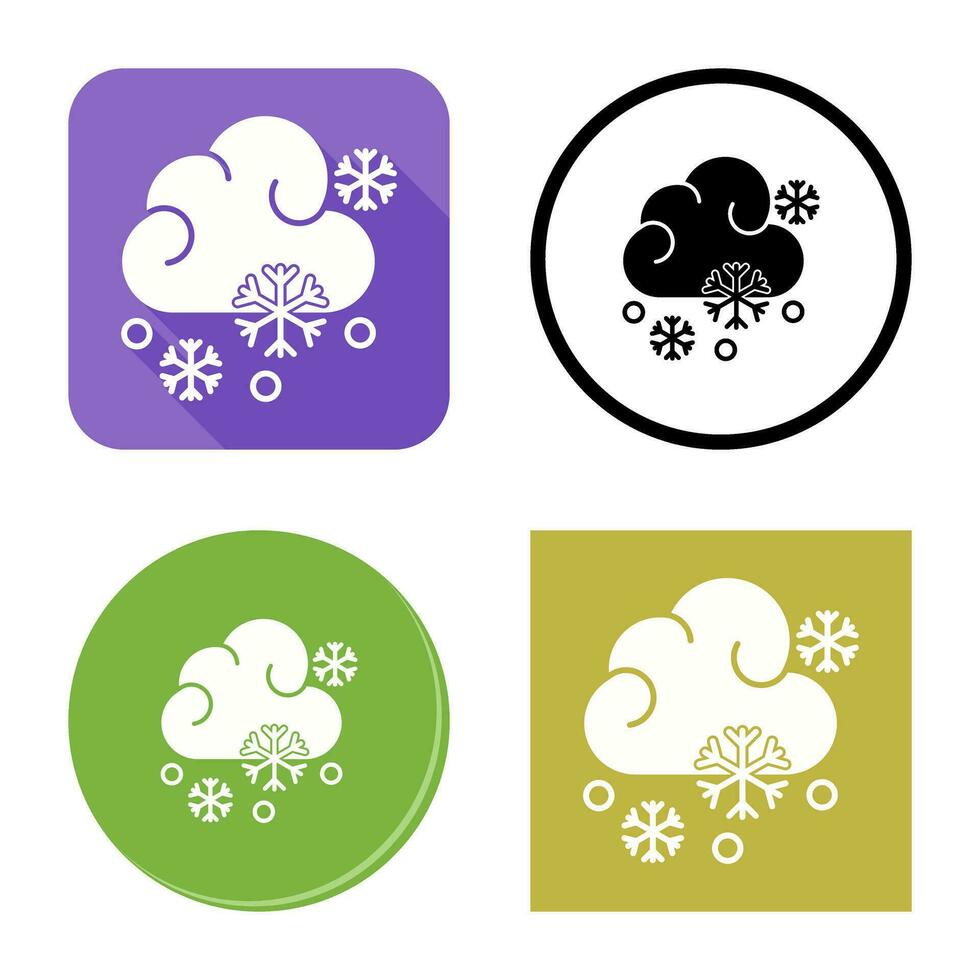 icono de vector nevado