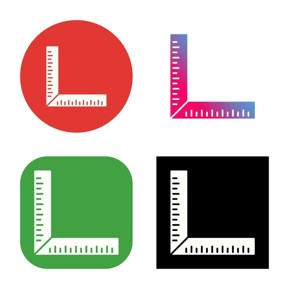 square Ruler Vector Icon