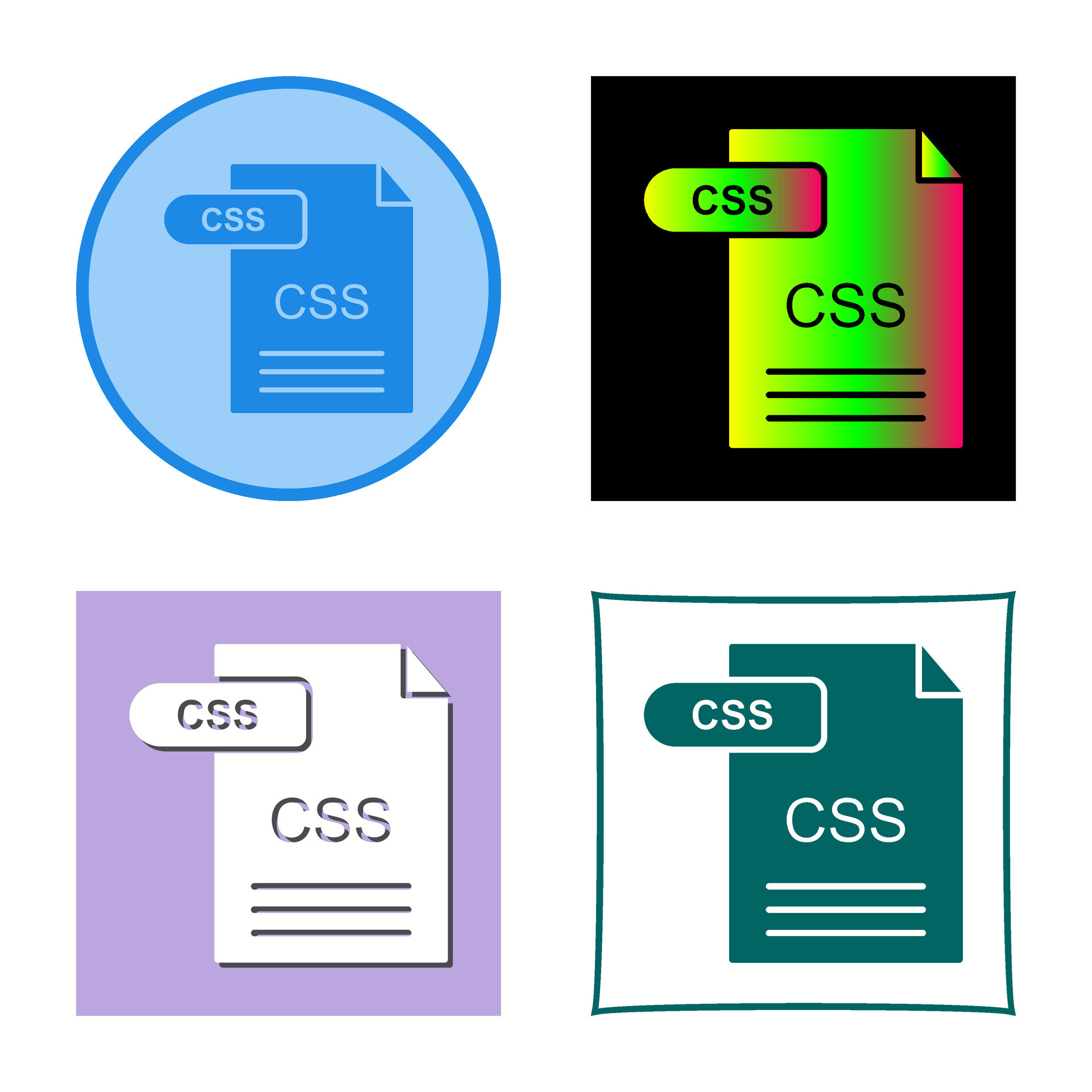 CSS Vector Icon 30948654 Vector Art at Vecteezy