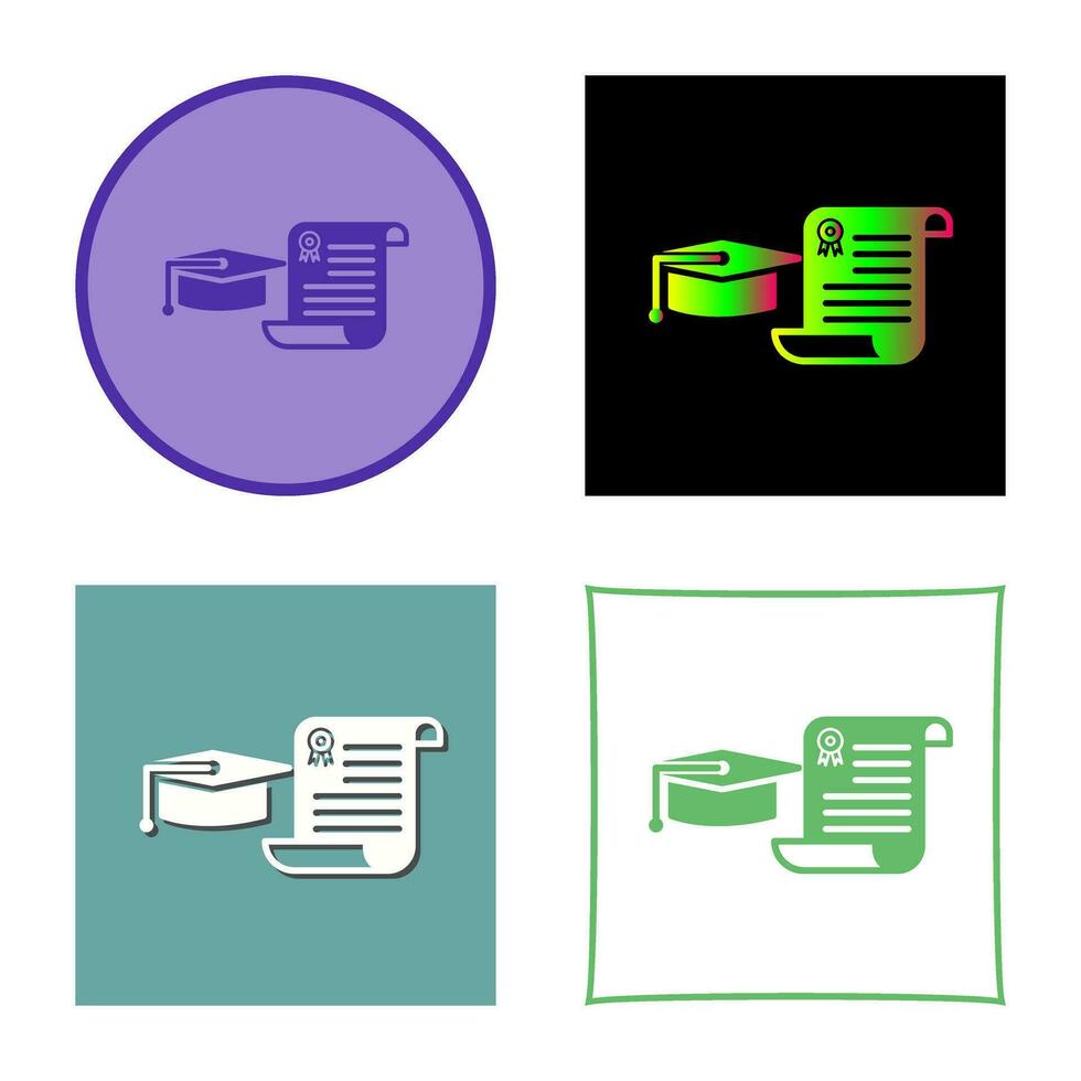 Unique Graduation Vector Icon