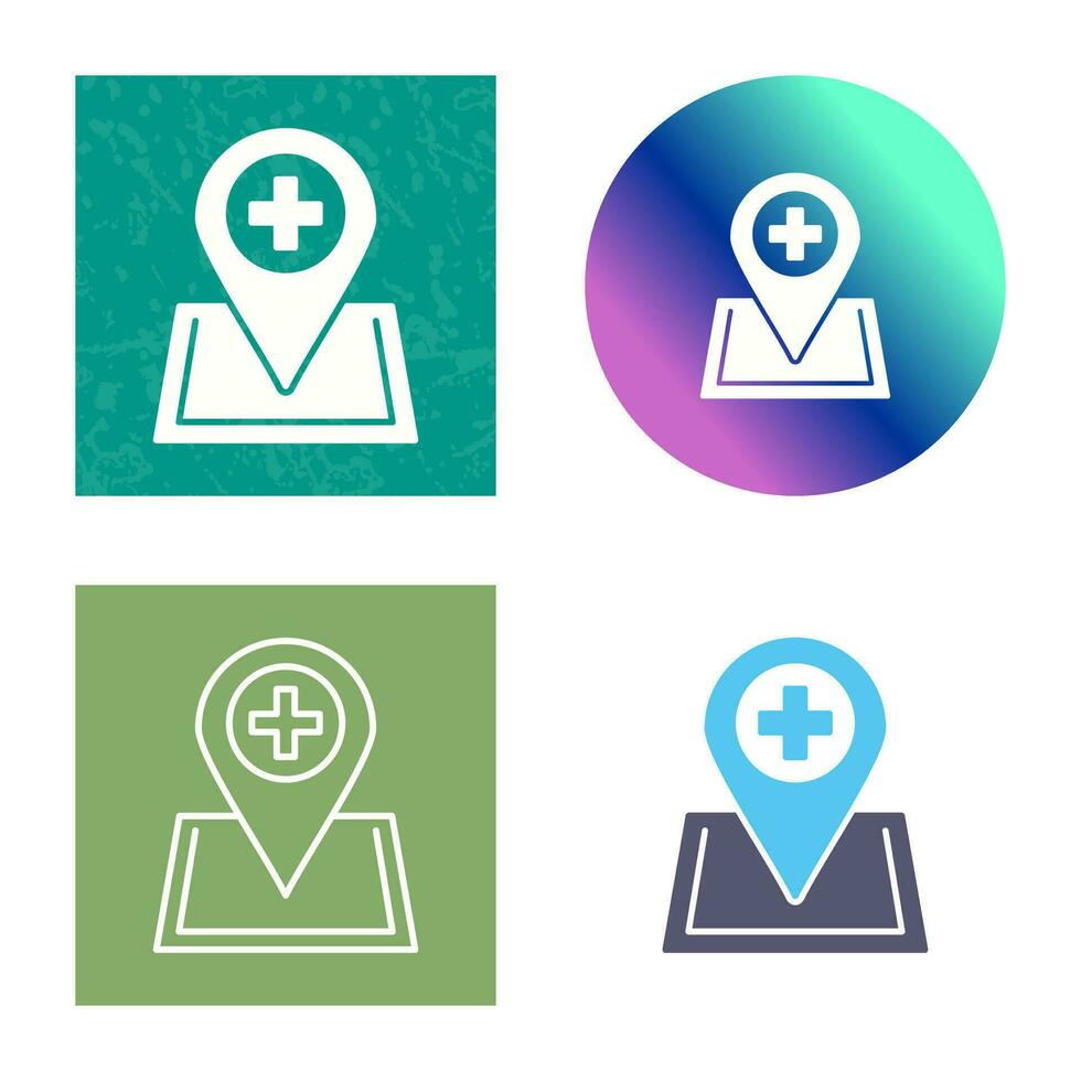 Location hospital Vector Icon