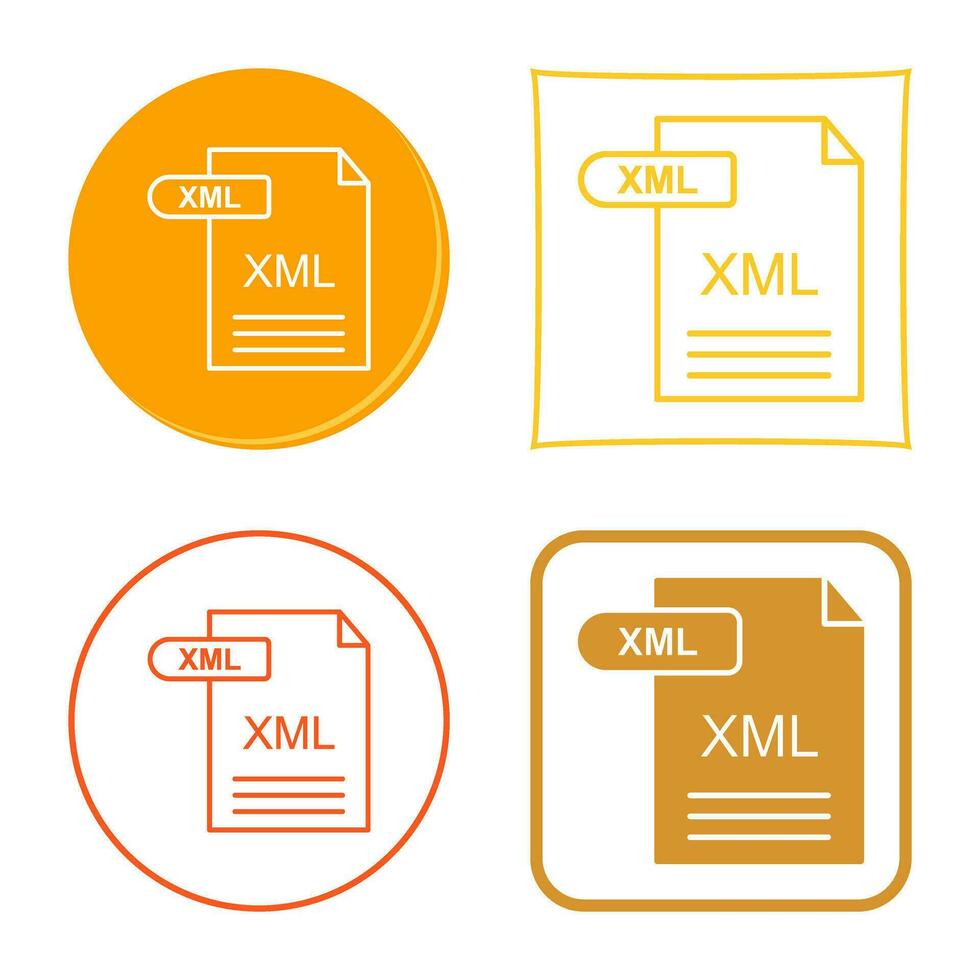 XML Vector Icon