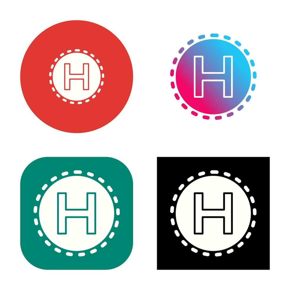 Helipad Vector Icon