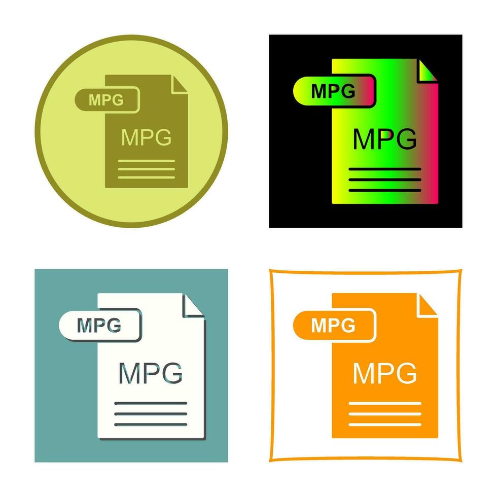 MPG Vector Icon
