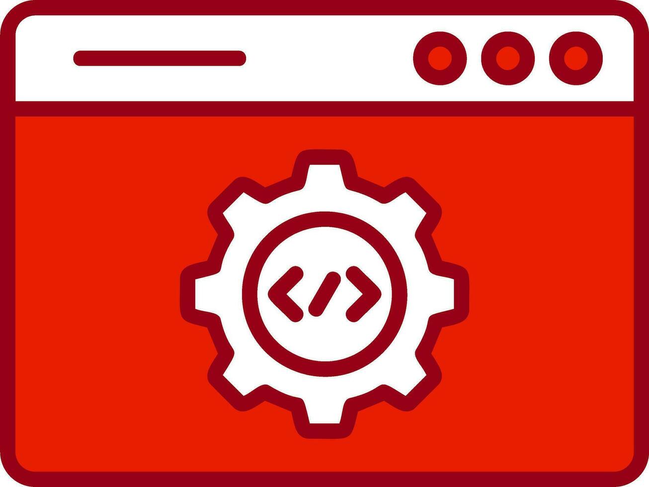 icono de vector de desarrollo web