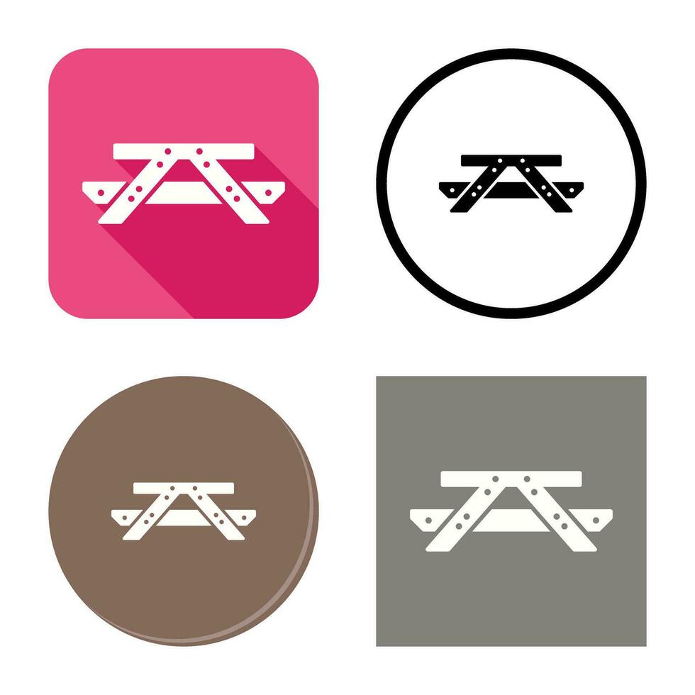 Picnic of Table Vector Icon