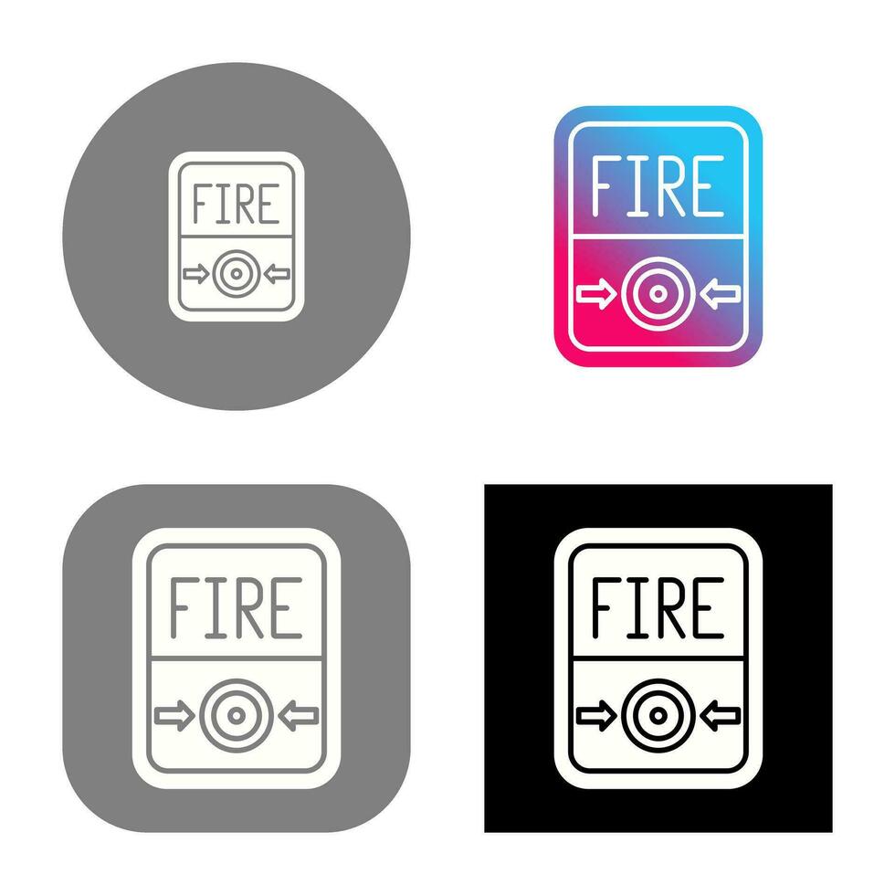 Fire Button Vector Icon