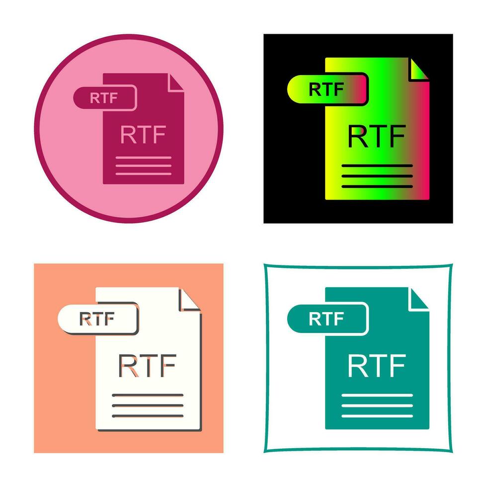RTF Vector Icon