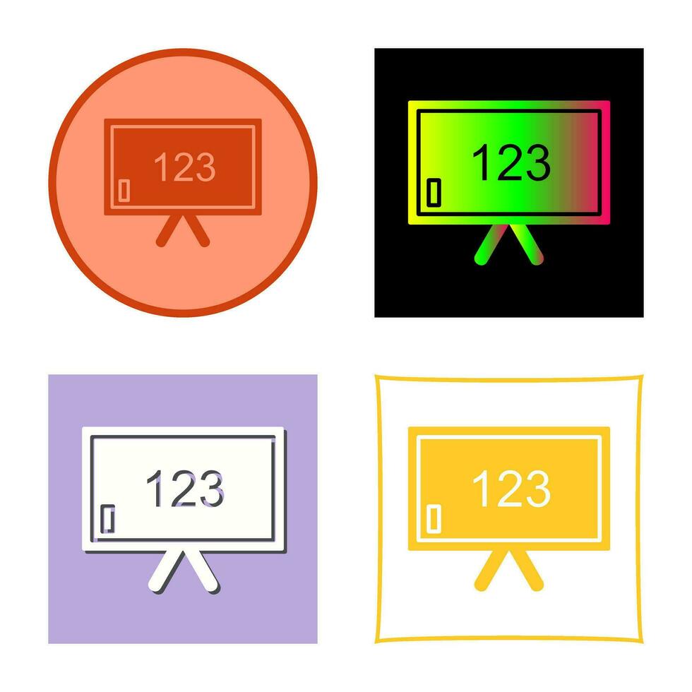 Unique Classroom Board Vector Icon