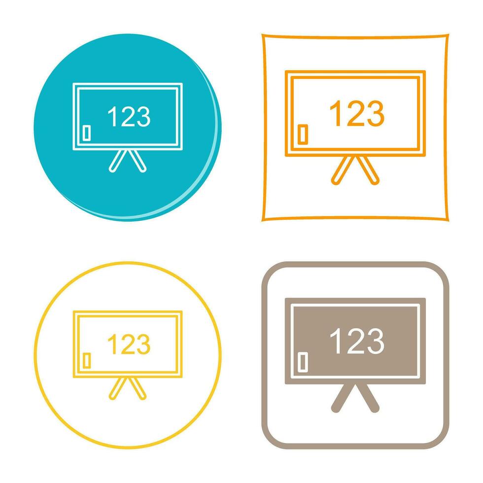 Unique Classroom Board Vector Icon