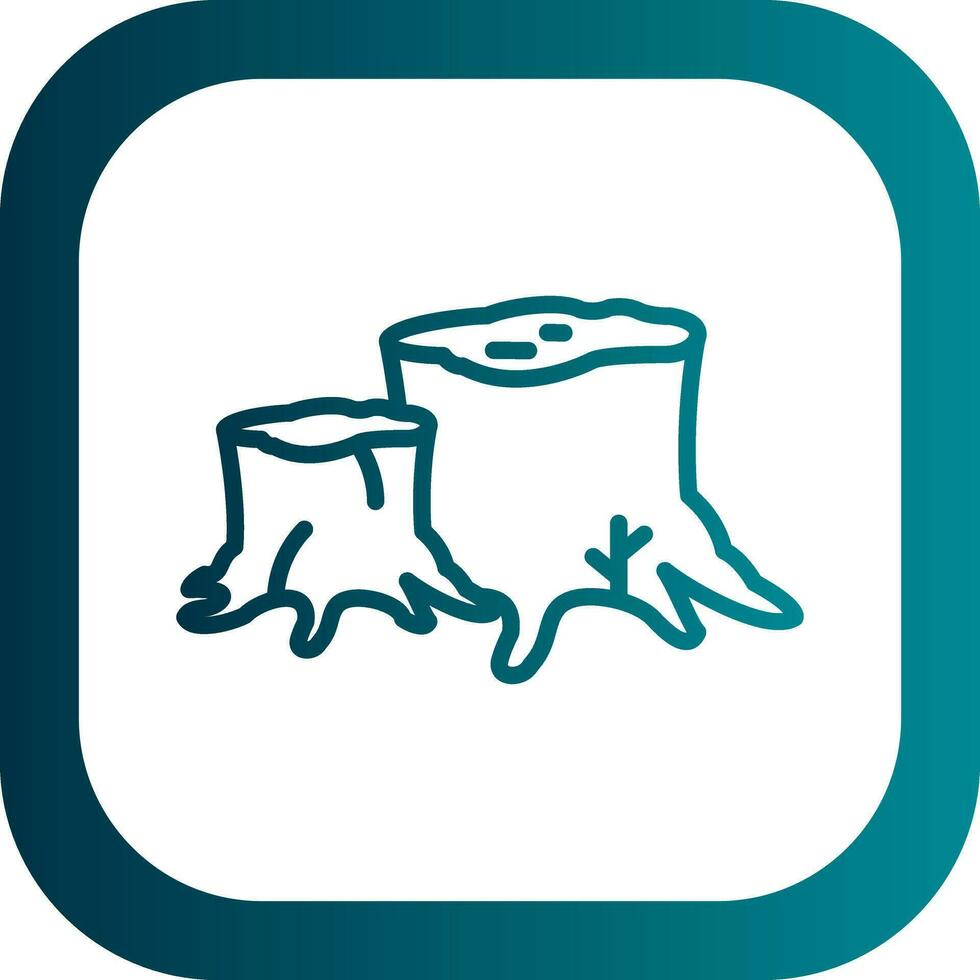 Stump Vector Icon Design