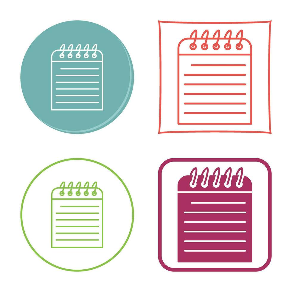 Unique Note Vector Icon