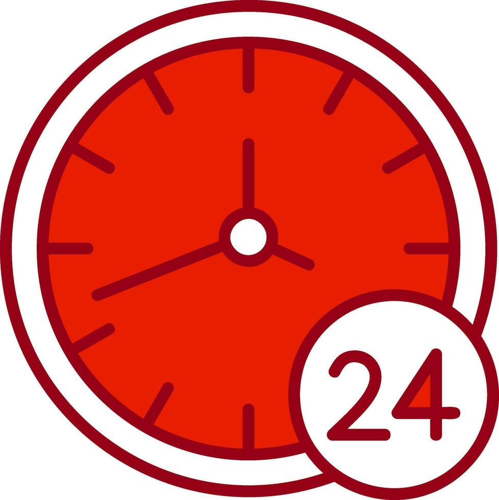 24 Hours Vector Icon