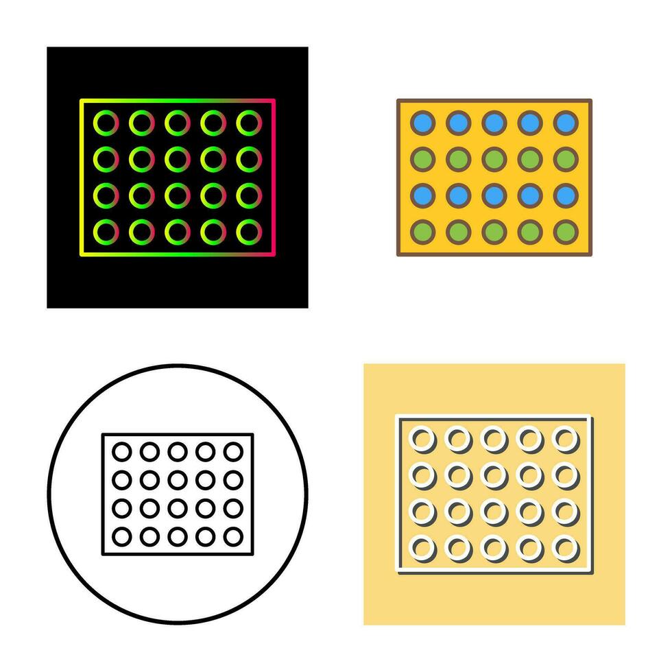 icono de vector de paleta de colores