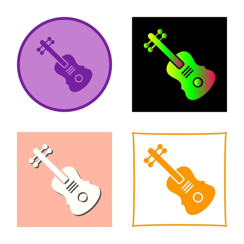 icono de vector de violín