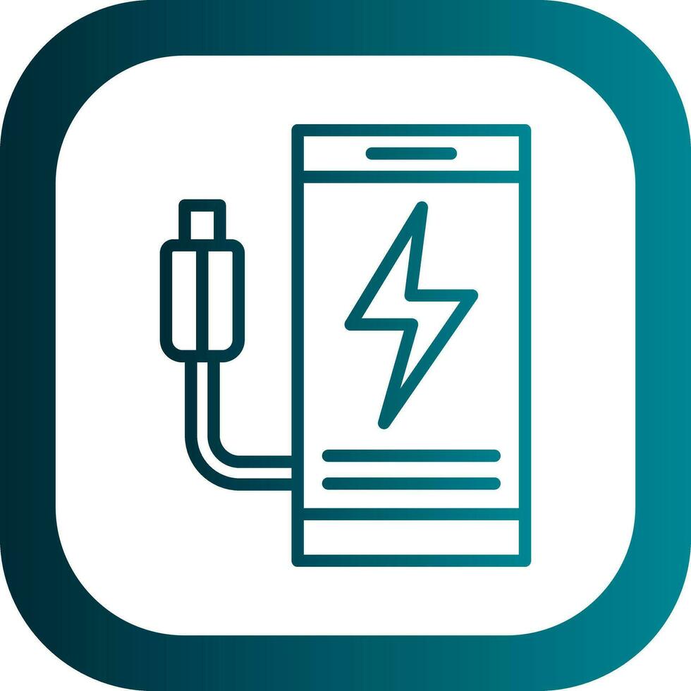 Mobile charging Vector Icon Design