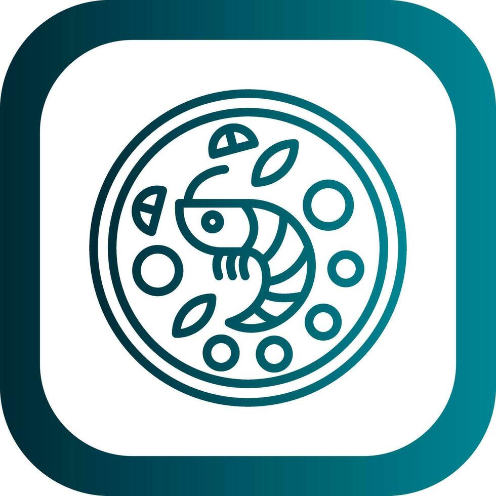 Shrimp Scampi Vector Icon Design