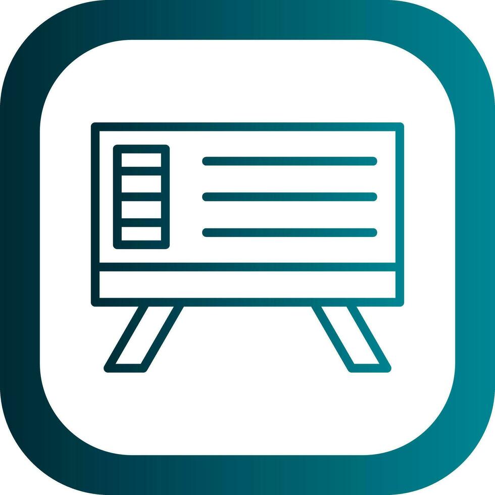 Whiteboard Vector Icon Design