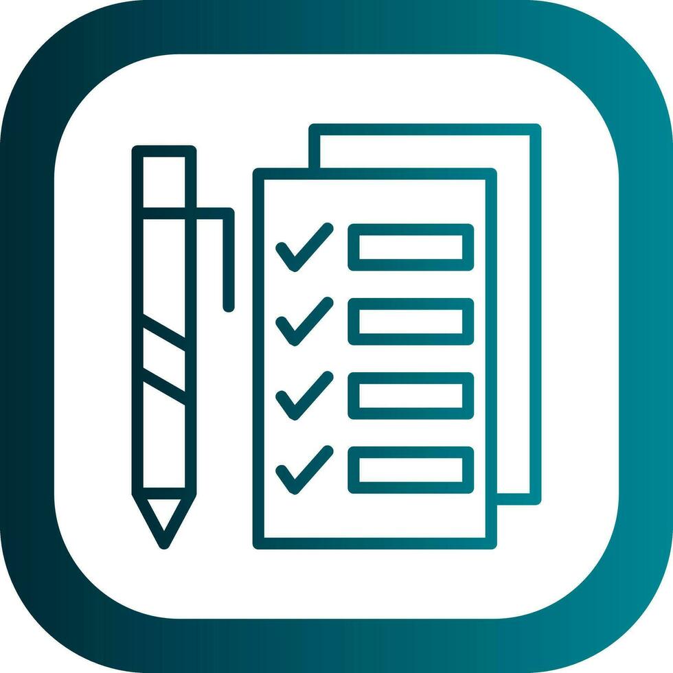 Checklist Vector Icon Design