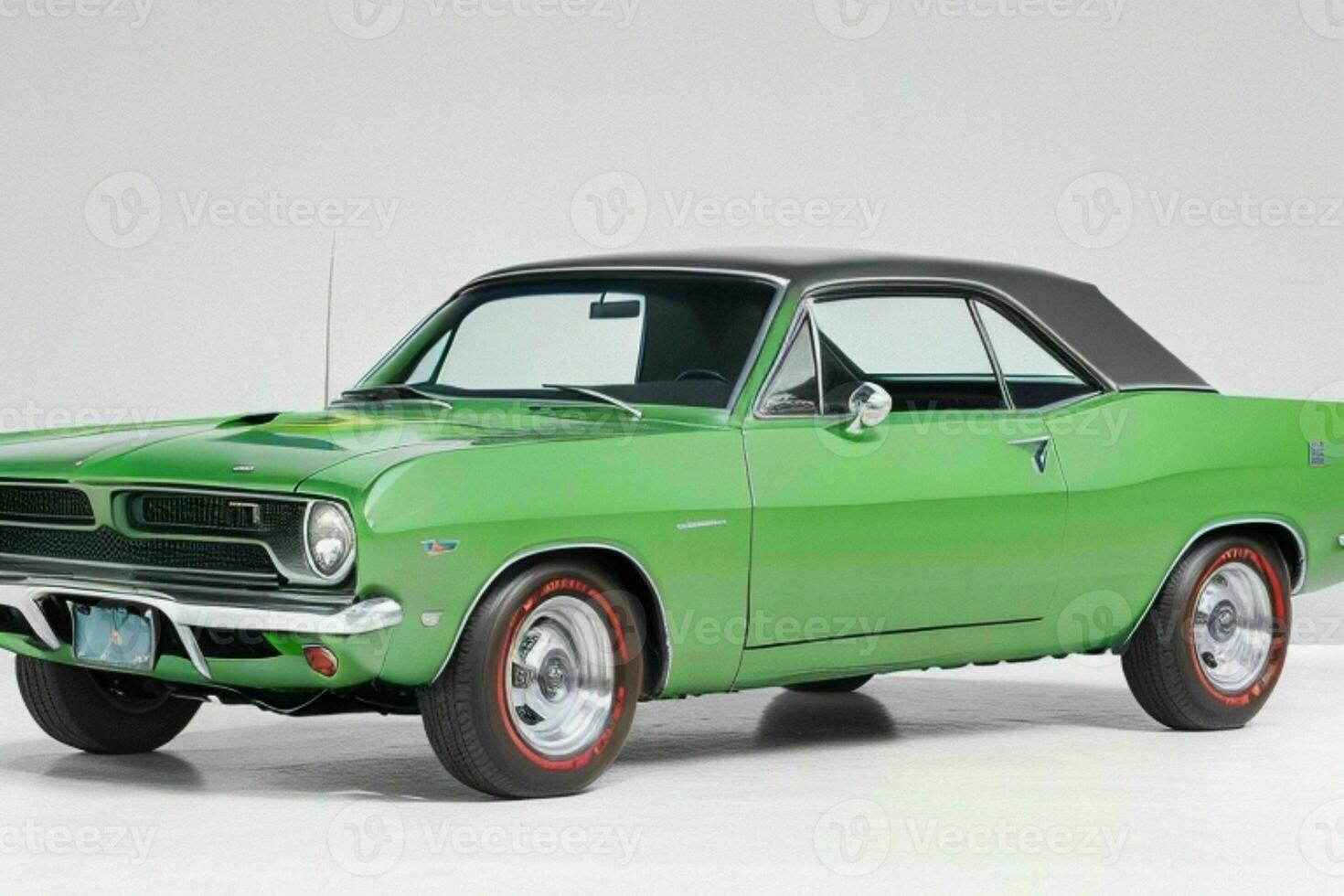 1966 Plymouth Barracuda car. AI Generative Pro Photo